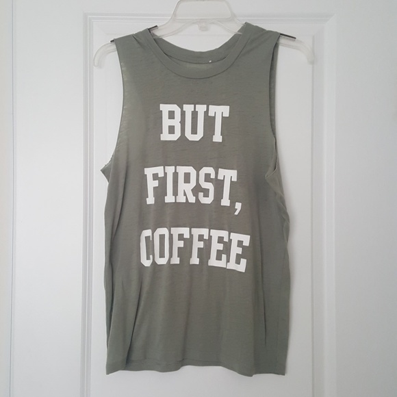 "But First, Coffee" Tank - Picture 2 of 3